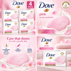 Dove Beauty Cream Bar White Soap – 90g 4pcs