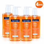 Neutrogena Deep Clean Facial Wash 200ml x 4pcs – Fresh & Deep Cleansing