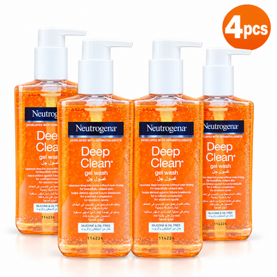 Neutrogena Deep Clean Facial Wash 200ml x 4pcs – Fresh & Deep Cleansing