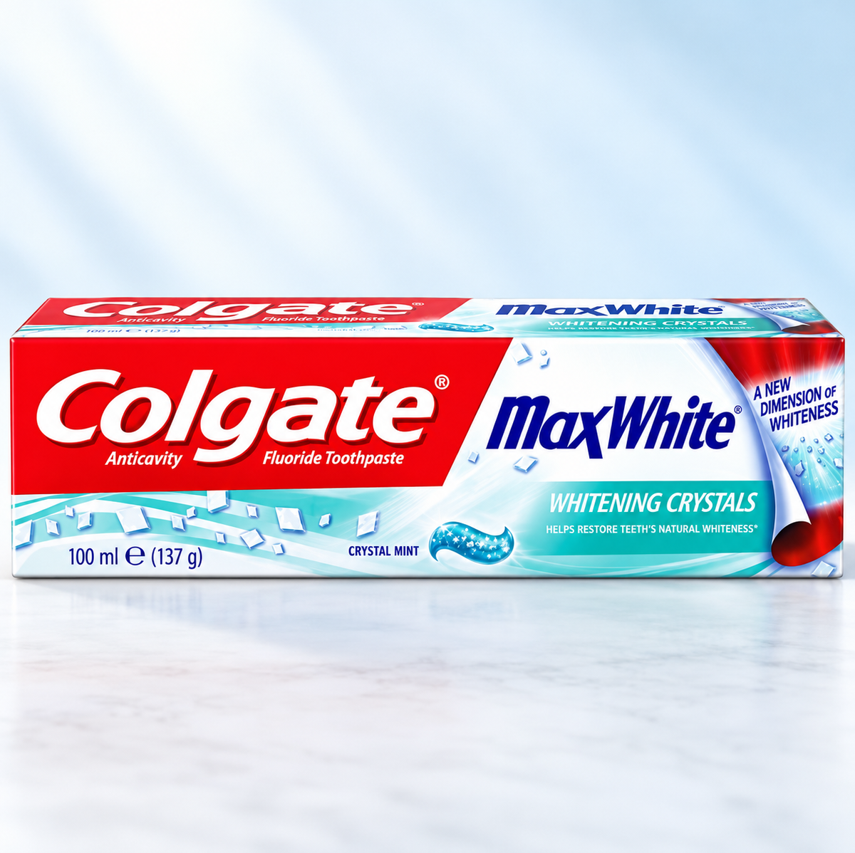 Colgate Max White Toothpaste 100ml x 6pcs – Crystal Mint Whitening Care