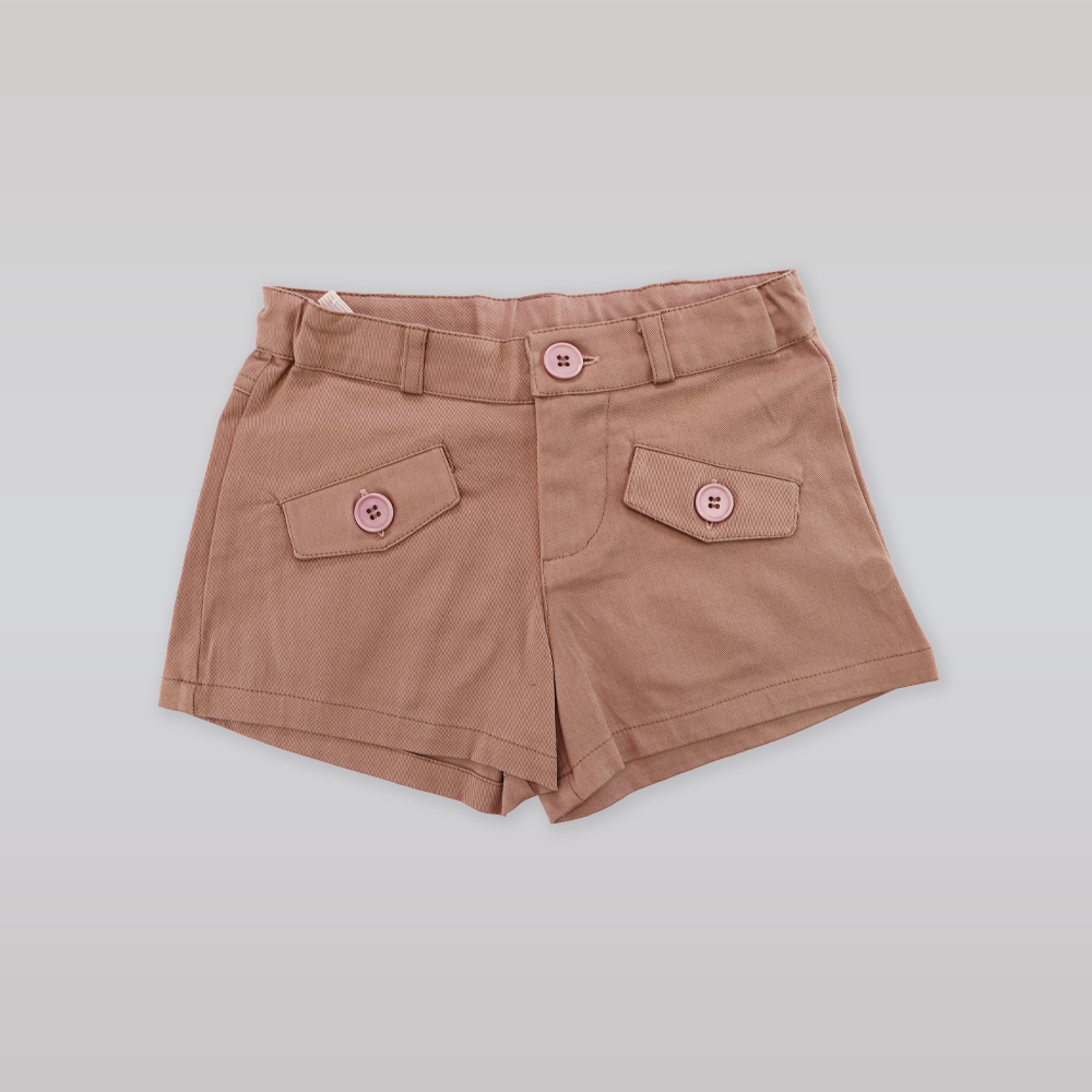 I Love Gorgeous Girls Mushroom Brown Stylish Cotton Short Shorts