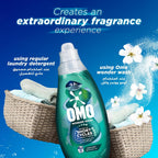 OMO Wonder Wash Liquid Laundry Detergent, Odor Defy, 1480ml (Pack of 2)