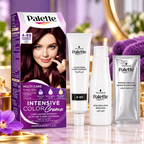 Palette Permanent Hair Color Cream with Triple Care System - 4-89 Aubergine