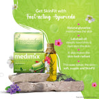 Medimix Ayurvedic Natural Glycerine & Lakshadi Oil Bathing Bar - 125g (Pack of 8)