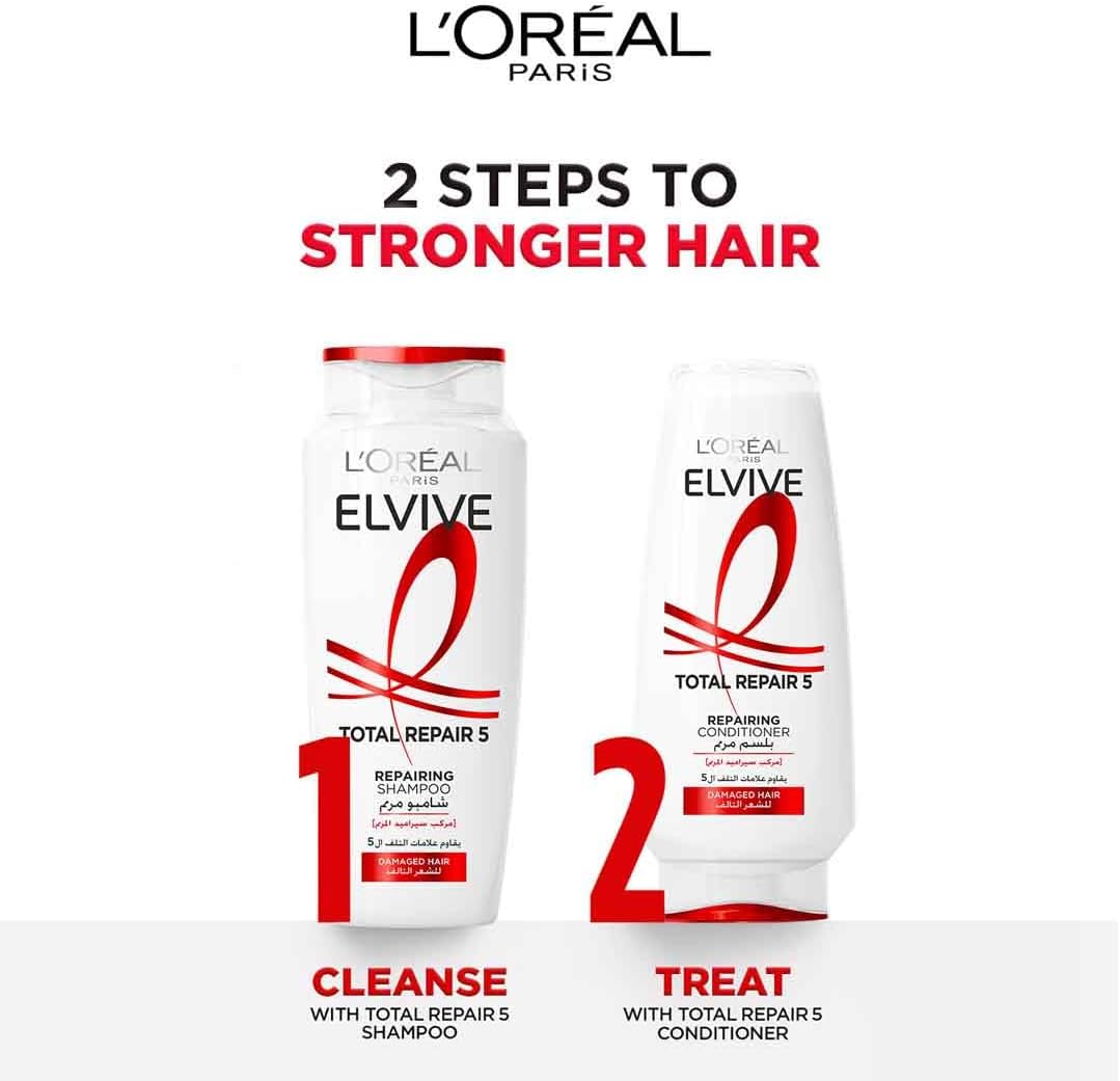 L'Oréal Paris Elvive Total Repair 5 Shampoo for Damaged Hair | 400ml