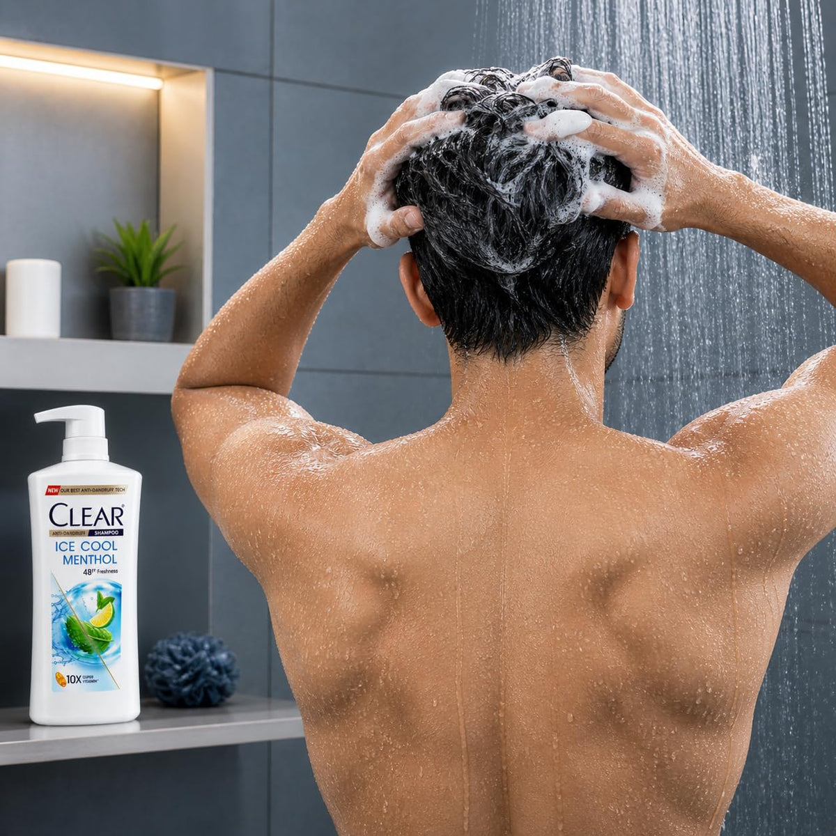Clear Anti-Dandruff Ice Cool Menthol Shampoo 650ml