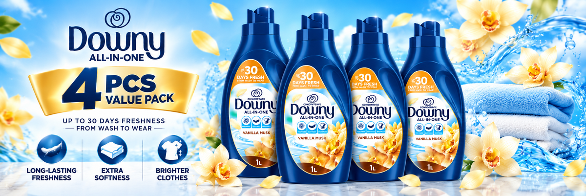 Downy Naturals Vanilla & Musk Fabric Softener – 1L