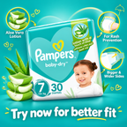 Pampers Mega Rash Protect Size 7 – 2× 30 Diapers, 60PC Value Pack