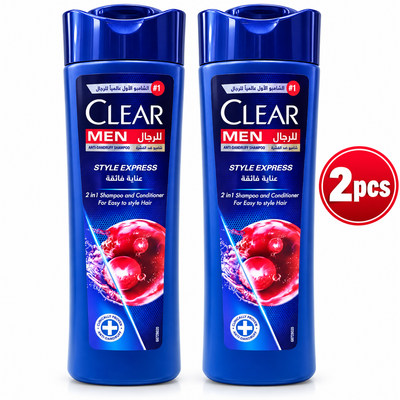Clear Men 2-in-1 Style Express Shampoo 350ml – 2PC Set