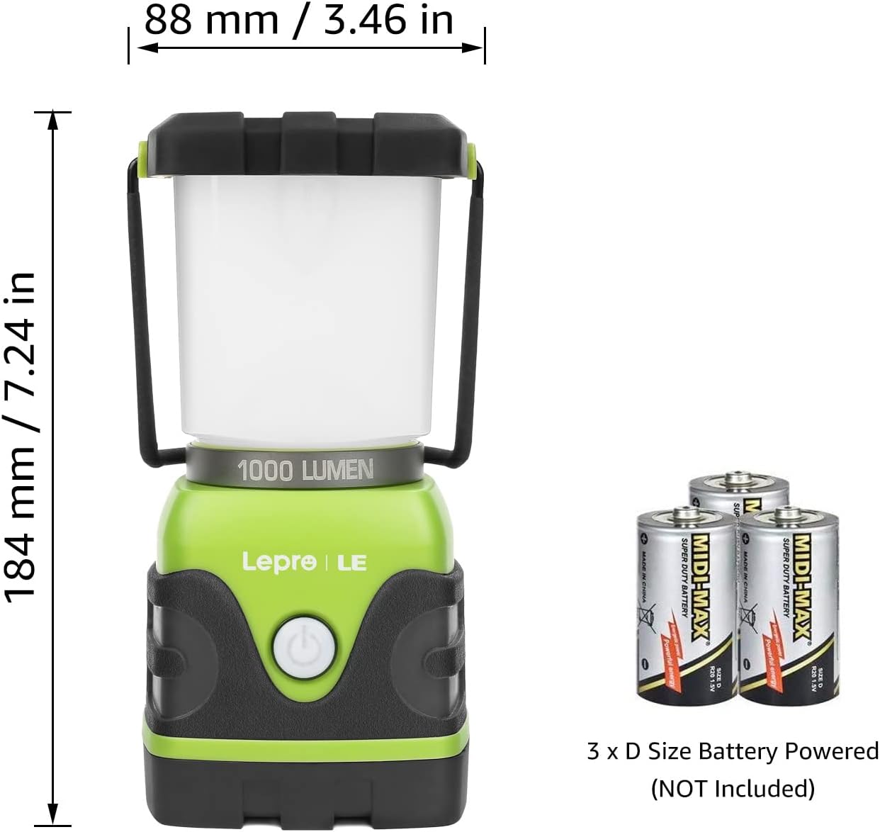 Lepro 1000LM Battery Powered LED Camping Lantern