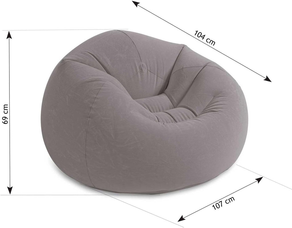 Beanless Bag Inflatable Chair, Grey