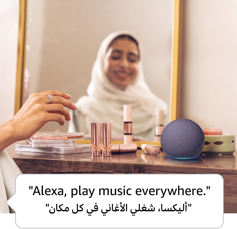 Echo Dot (5th Gen) | smart bluetooth speaker with vibrant sound and Alexa