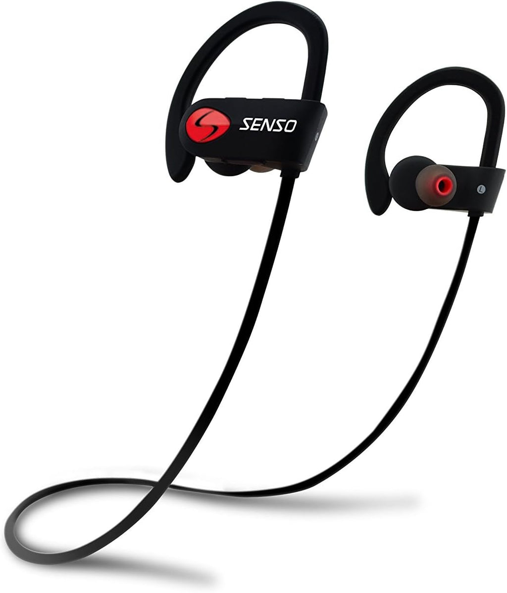 SENSO Bluetooth Headphones, Best Wireless Sports Earphones w/Mic IPX7