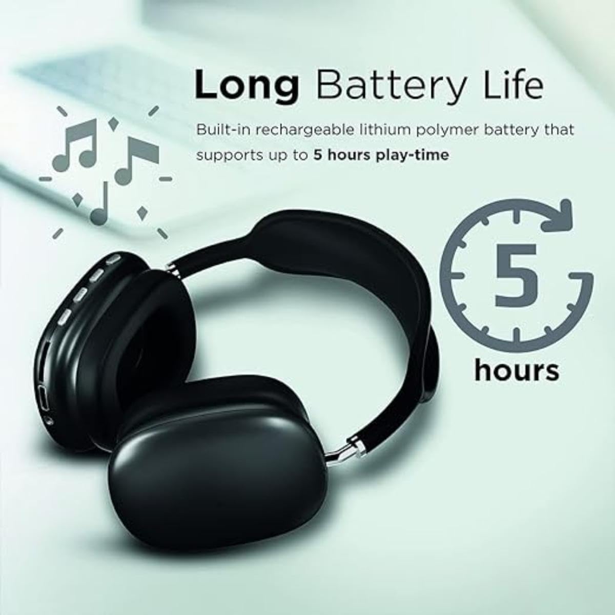Premium P9 Over-Ear Wireless Bluetooth Headphones - Noise Cancelling, Hi-Fi Stereo Sound, Sport Headset with Microphone, Compatible with All Phones for Enhanced Music and Calls""