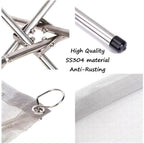 Portable Outdoor Fire Pit, Upgraded Collapsible Stainless Steel Fire Mesh Place