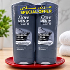 Dove Men+Care Charcoal Shower Gel 400ml  2pcs – Deep Clean & Fresh Skin