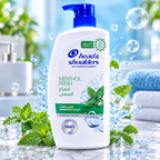 Head & Shoulders Menthol Shampoo 1000ml – Cool, Clean & Refreshing 3pcs