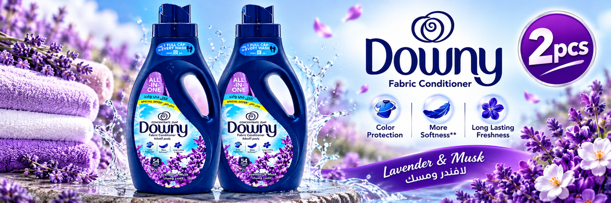 Downy Lavender & Musk Fabric Softener 2L x 2pcs  – Soft, Fresh & Fragrant Clothes