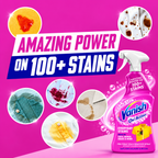 Vanish Pink Stain Remover Spray 750ml x 2pcs  – Powerful Pre-Treat Cleaning