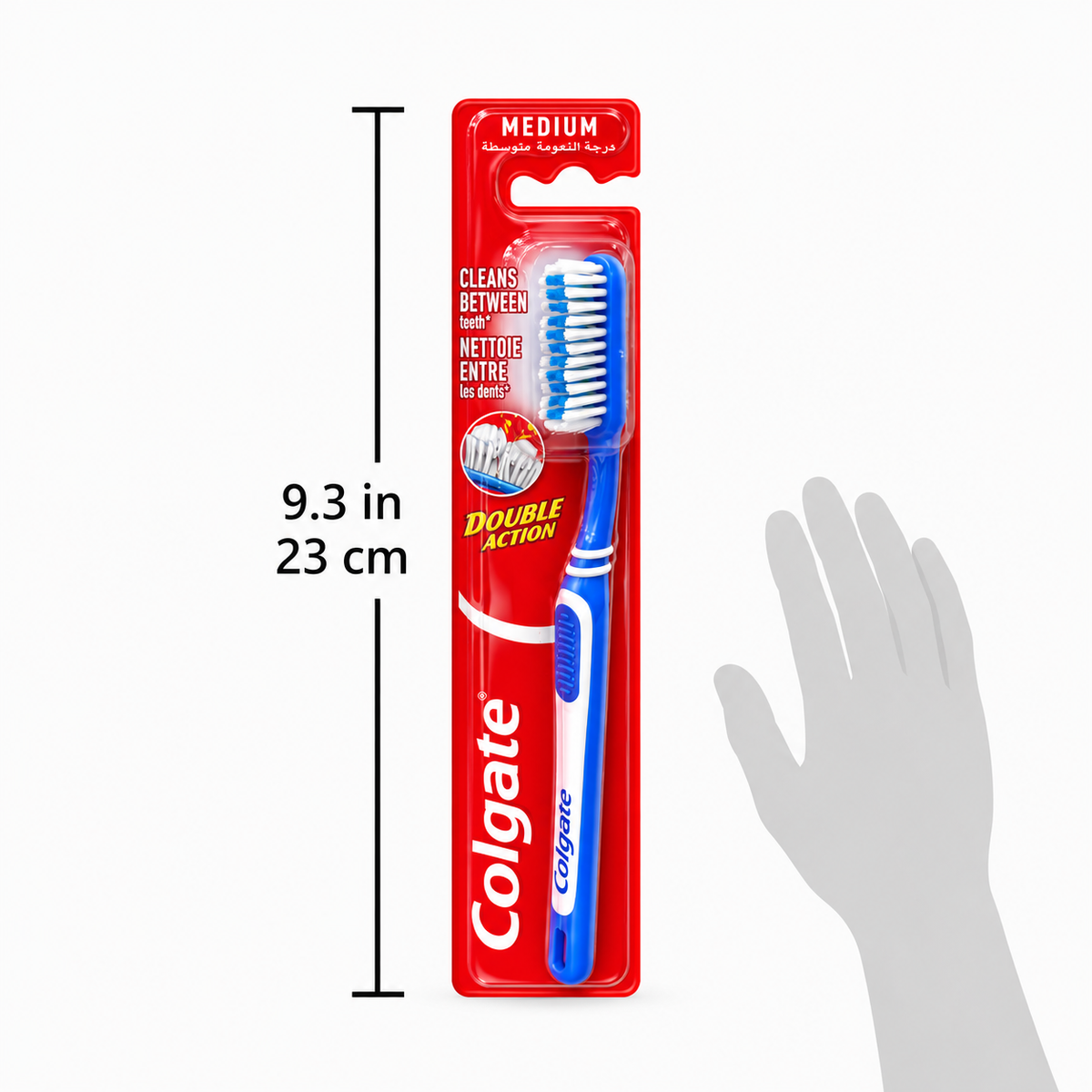 Colgate Double Action Toothbrush – Effective Everyday Cleaning 2pack x 24pcs