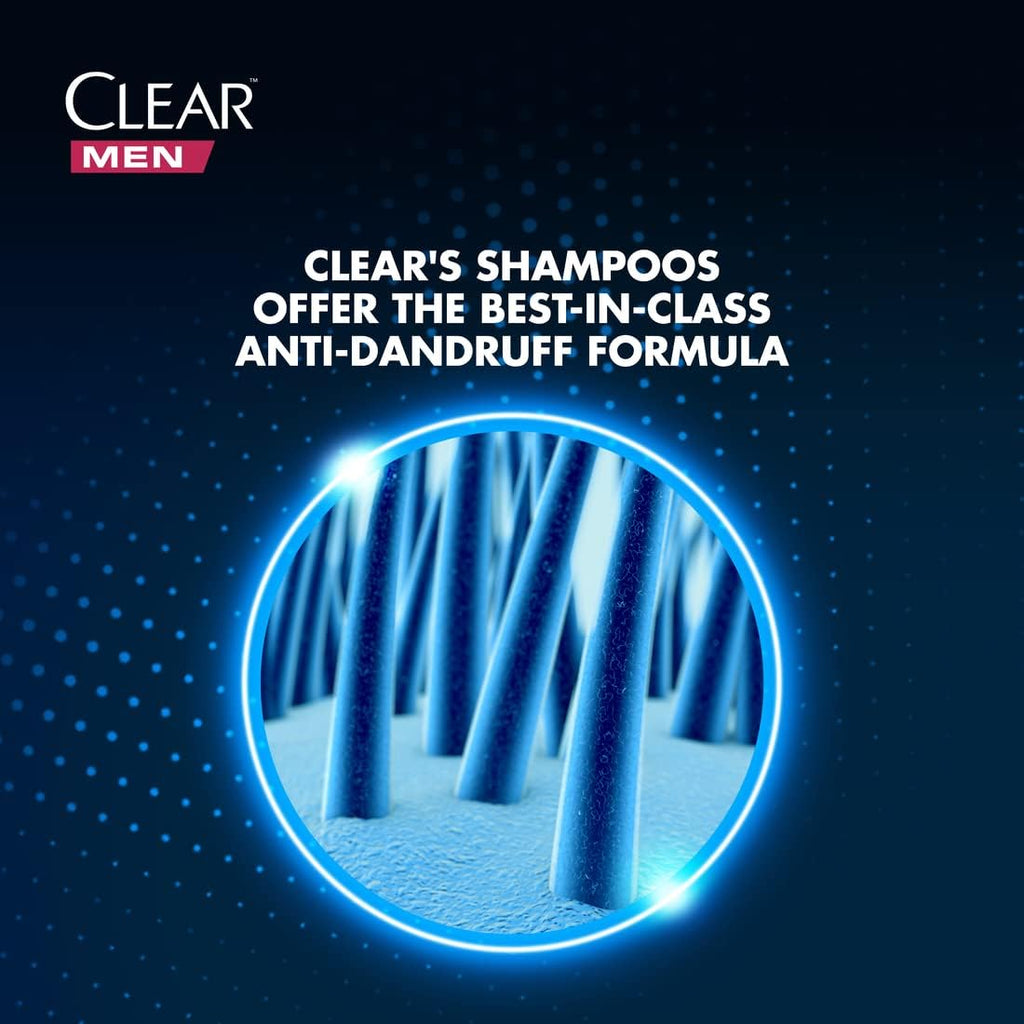 Clear Men Hair Fall Defence Anti-Dandruff Shampoo | Twin Pack (2 x 180ml)