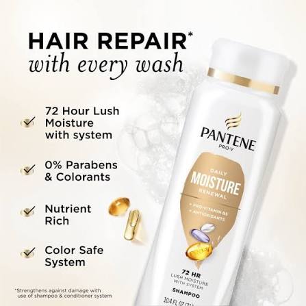 Pantene Pro-V Moisture Renewal Shampoo 400 ml