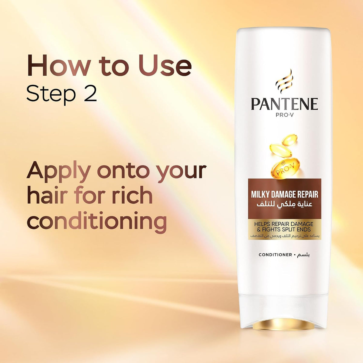Pantene Pro-V Milky Damage Repair Conditioner for Deep Nourishment, 360ml