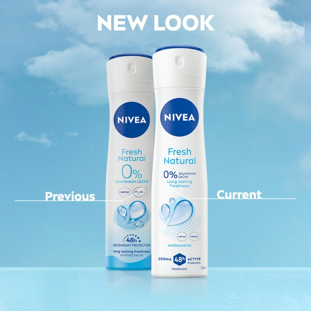 Nivea Fresh Natural Antiperspirant Spray for Women 48H Protection 150 ml