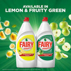 Fairy Dishwashing Liquid Soap - Green Apple Scent (Dual 600ml Value Pack)