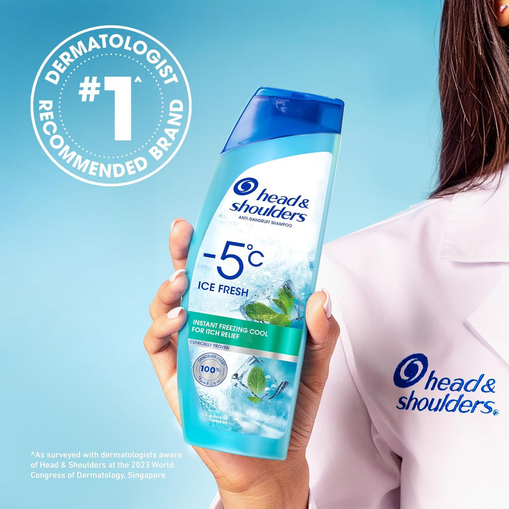 Head & Shoulders -5°C Ice Fresh Anti-Dandruff Shampoo | Value Pack 2 x 500ml