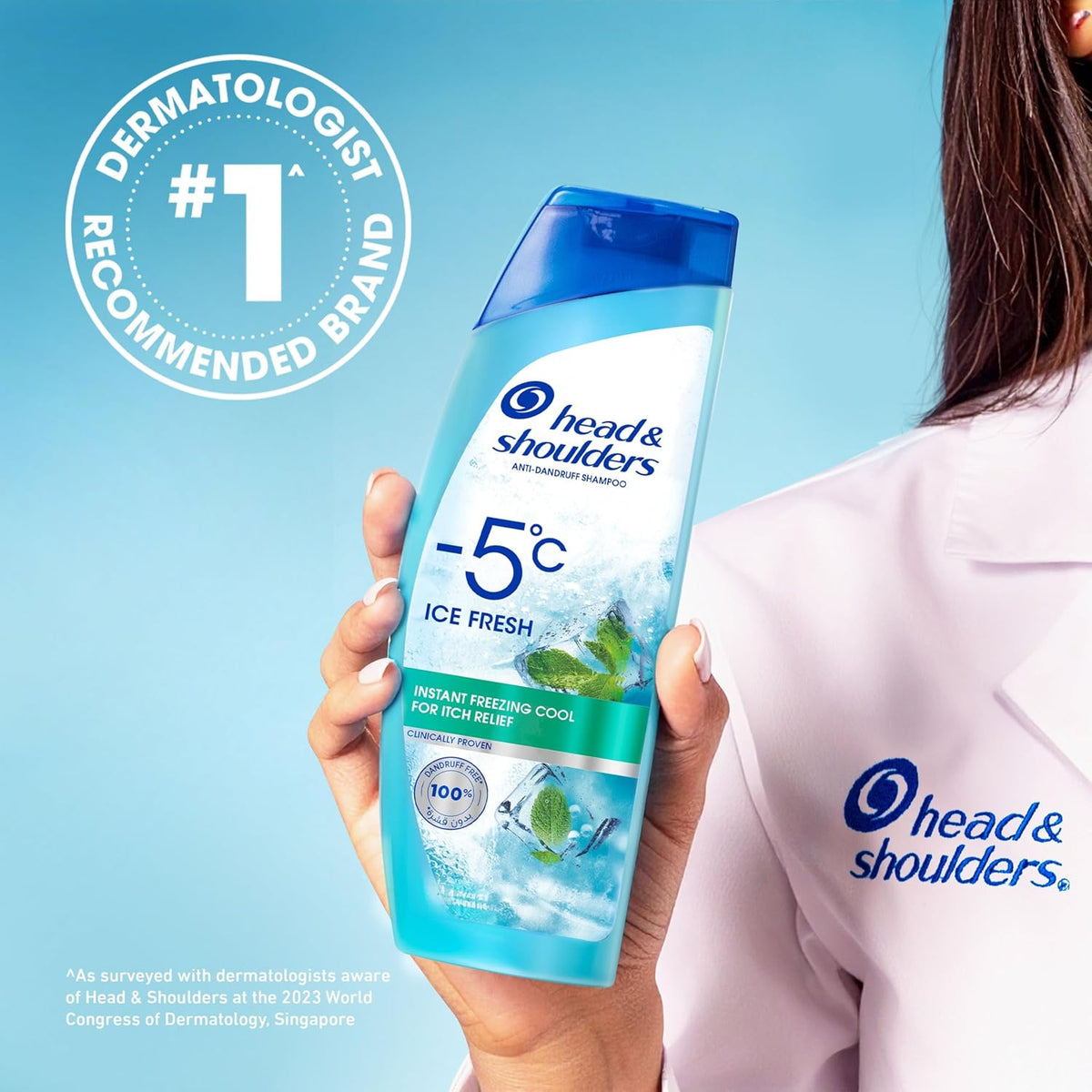 Head & Shoulders -5°C Ice Fresh Anti-Dandruff Shampoo | Value Pack 2 x 500ml