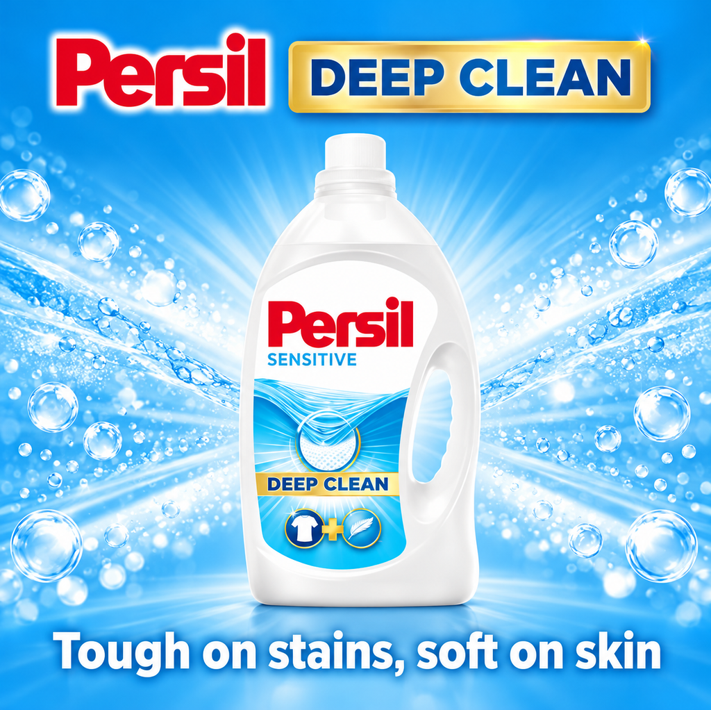 Persil Baby Sensitive Liquid Gel  (3L + 1L) 4L TOTAL – Gentle Laundry Care
