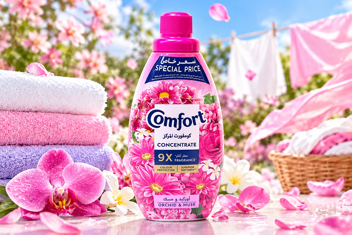 Comfort Orchid & Musk Fabric Softener 905ml x 2pcs – Everyday Fabric Care