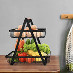 2 Tier Countertop Fruit Storage Basket