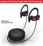 SENSO Bluetooth Headphones, Best Wireless Sports Earphones w/Mic IPX7
