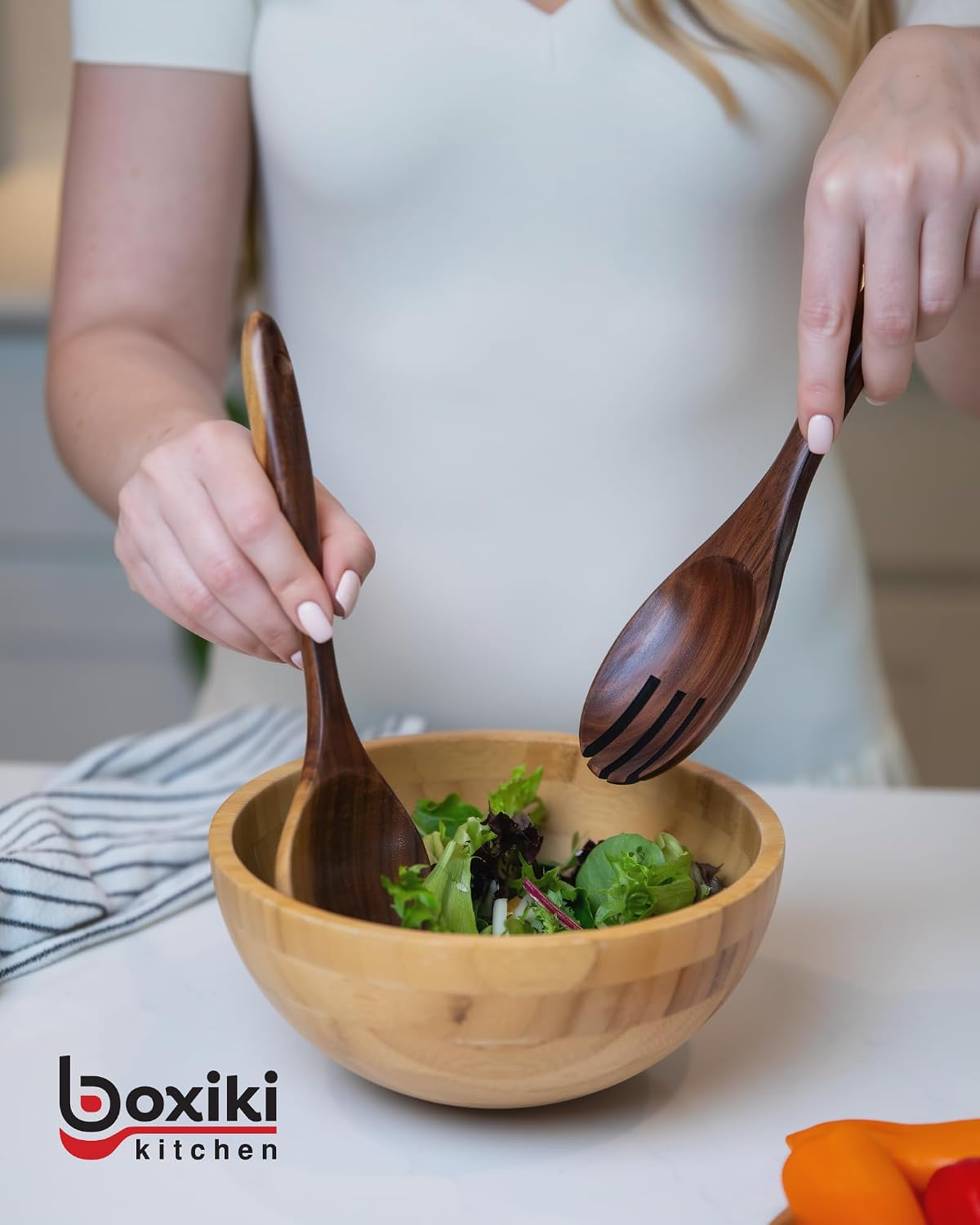 Wooden Spoons for Cooking Set of 6