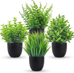 Fake Plants 4 Packs Artificial Plants