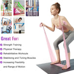 SKY-TOUCH Latex Resistance Exercise Band 5Pc