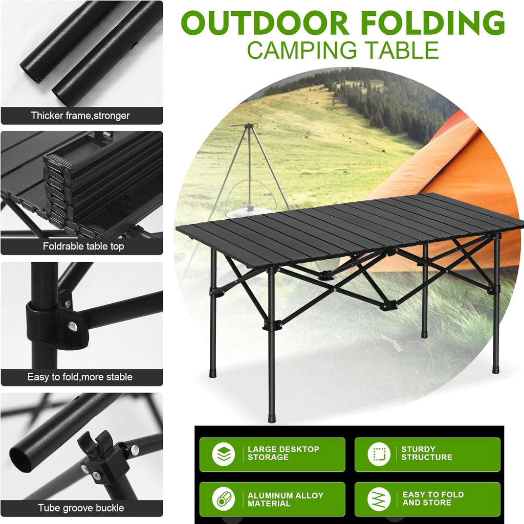 SKY-TOUCH Outdoor Camping Folding Table，Lightweight Folding Table