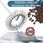 AMLINK Milk Frother Handheld, Electric Frothers, Coffee Frother Mini Whisk