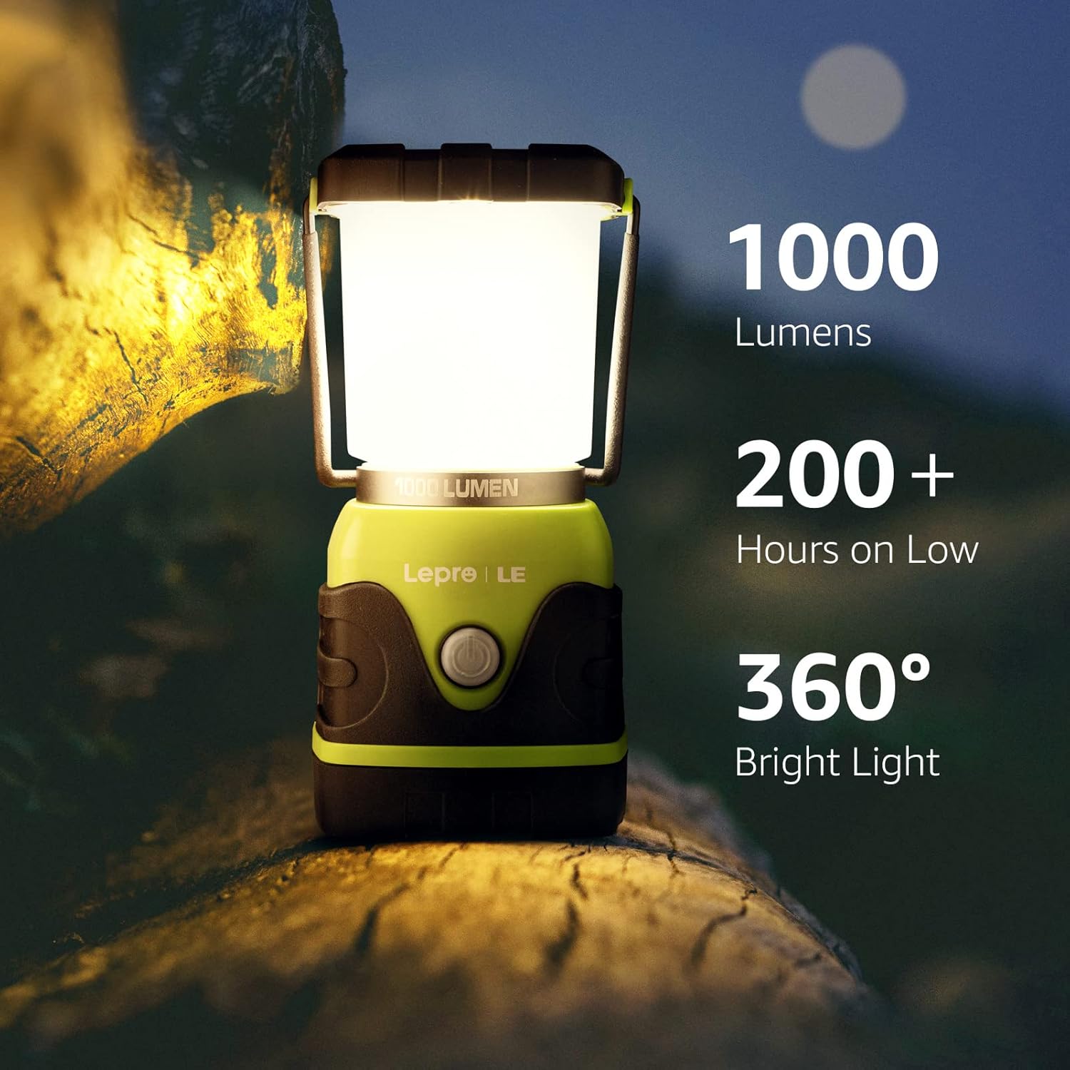 Lepro 1000LM Battery Powered LED Camping Lantern