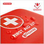 200 Pcs First Aid Kit + Survival kit for Treat, Protect Minor Cuts, Scrapes. Home, Office, Car, School, Business, Travel, Emergency, Survival, Hunting, Outdoor, Camping & Sport Red