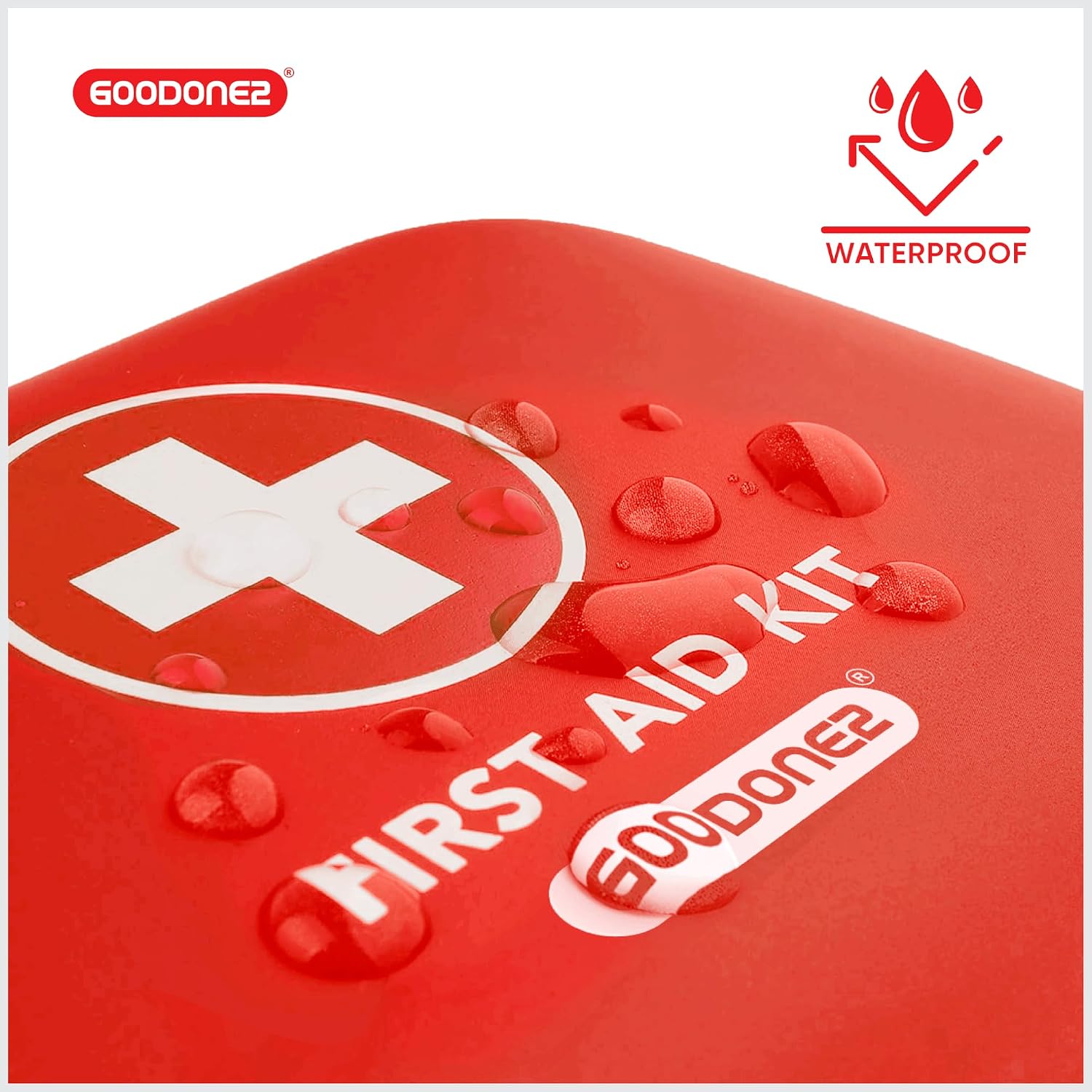 200 Pcs First Aid Kit + Survival kit for Treat, Protect Minor Cuts, Scrapes. Home, Office, Car, School, Business, Travel, Emergency, Survival, Hunting, Outdoor, Camping & Sport Red