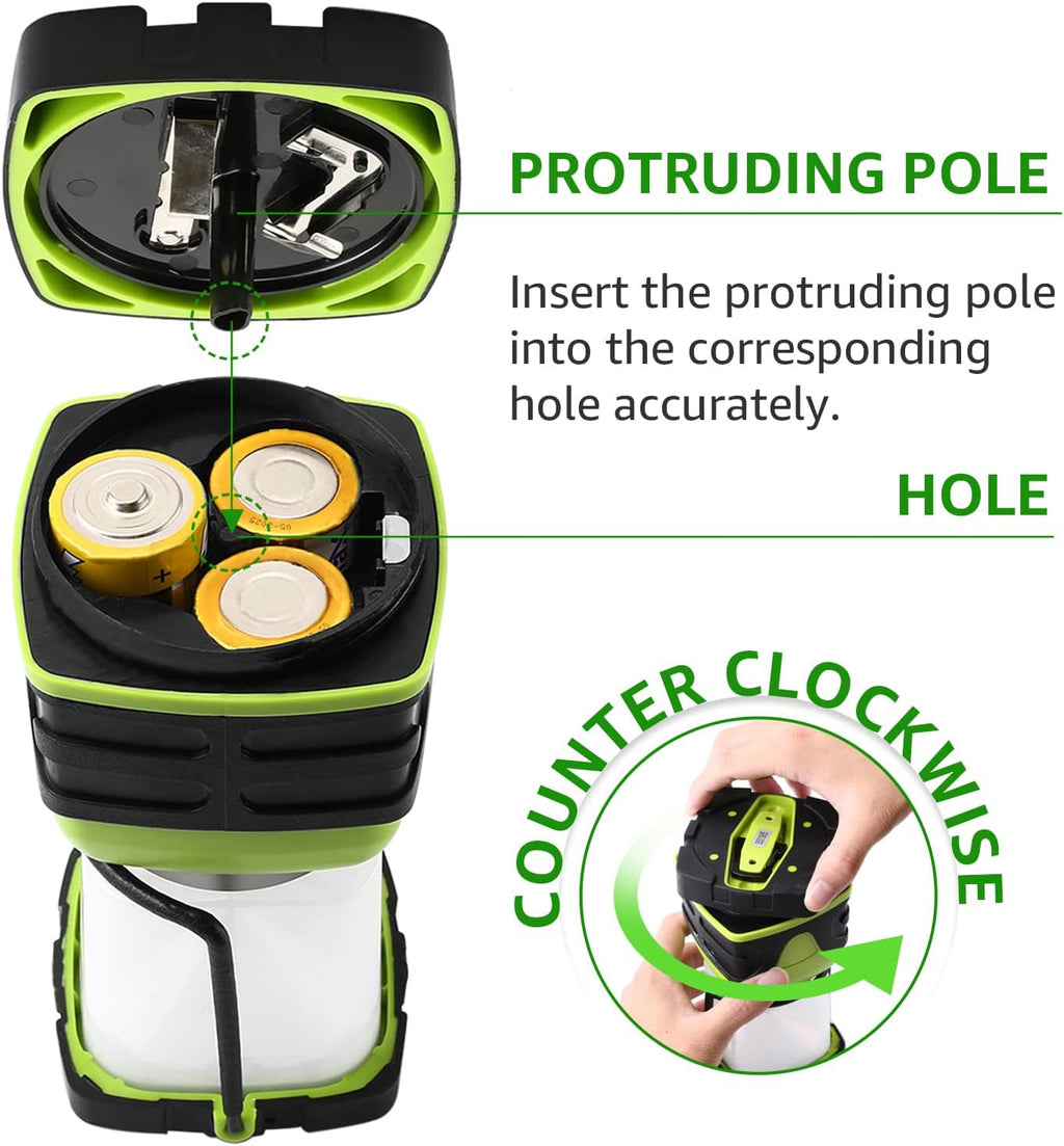 Lepro 1000LM Battery Powered LED Camping Lantern