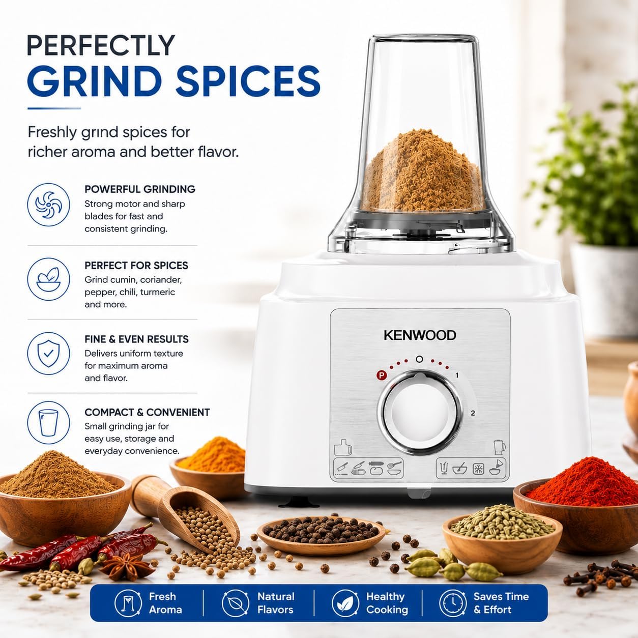 Food Processor 1000W Multi-Functional