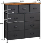 Storage Cabinet : Bedroom Dresser with 9 Drawers
