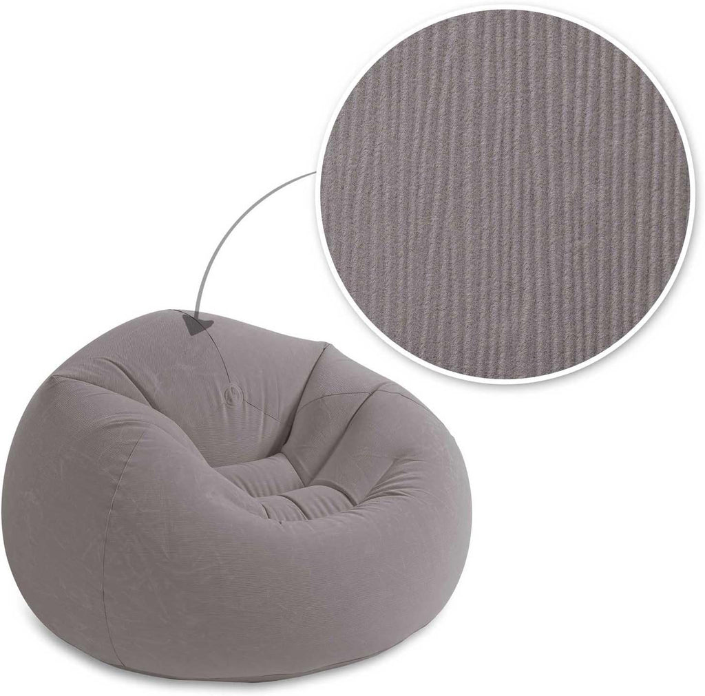 Beanless Bag Inflatable Chair, Grey