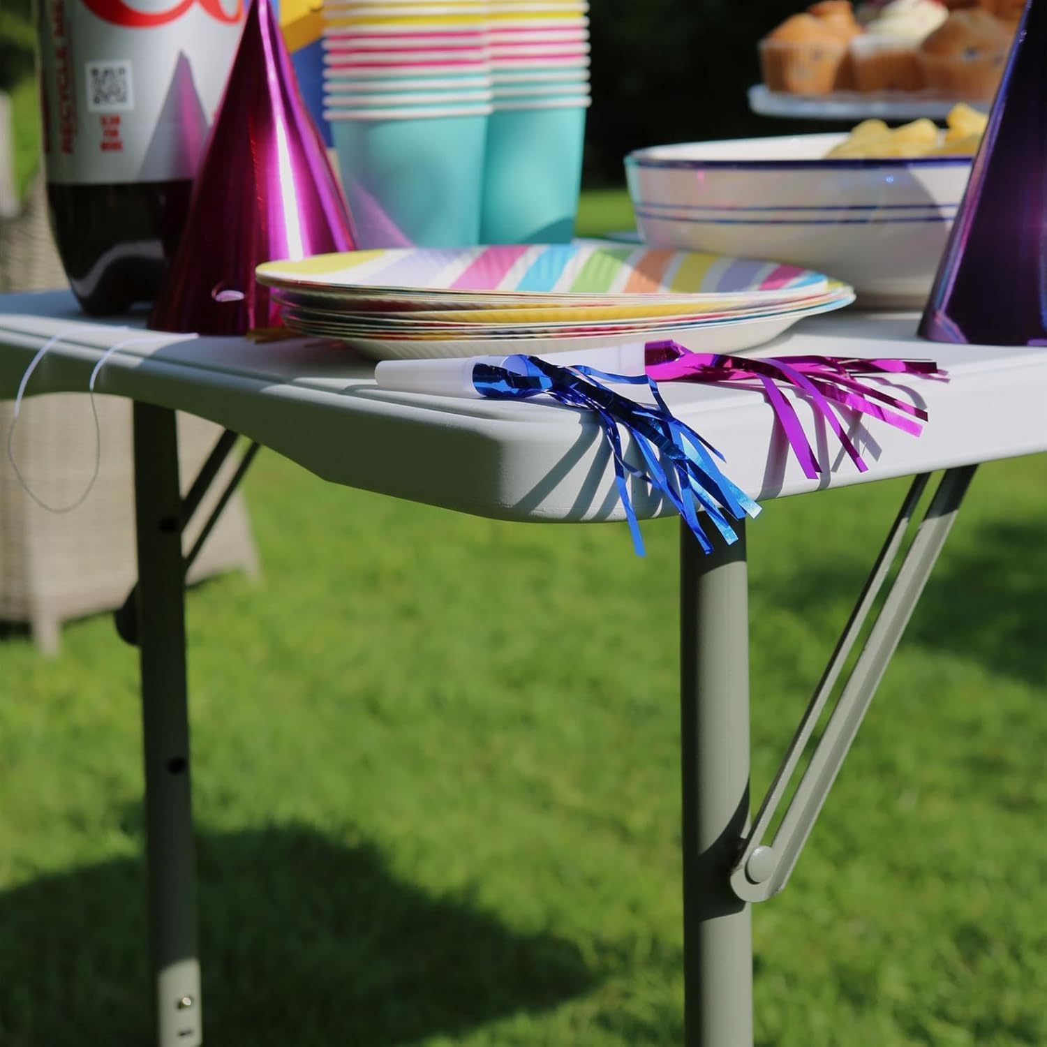 SKY-TOUCH Folding Lightweight Trestle Outdoor Camping Table