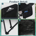Portable Beach Chairs, Black Multi-Use Camping Chairs