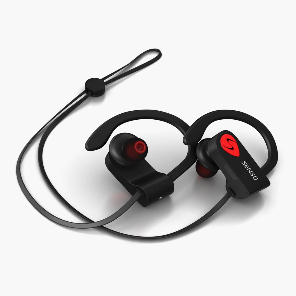 SENSO Bluetooth Headphones, Best Wireless Sports Earphones w/Mic IPX7